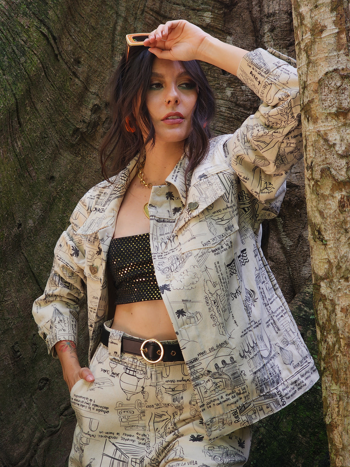 Chaqueta Denim Sitios Turísticos – Ale Ardila Studios