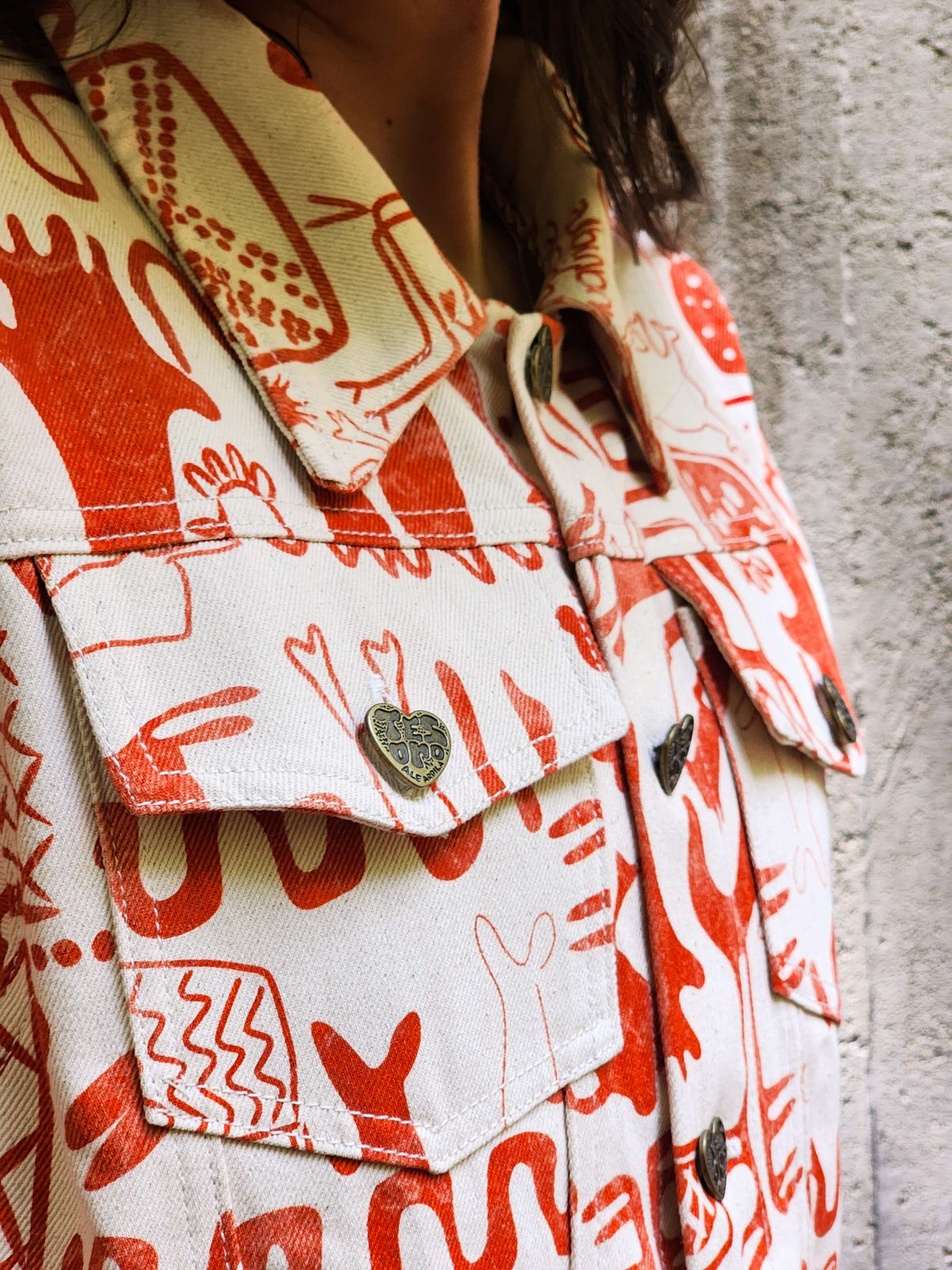 Chaqueta Denim Rupestre – vista posterior