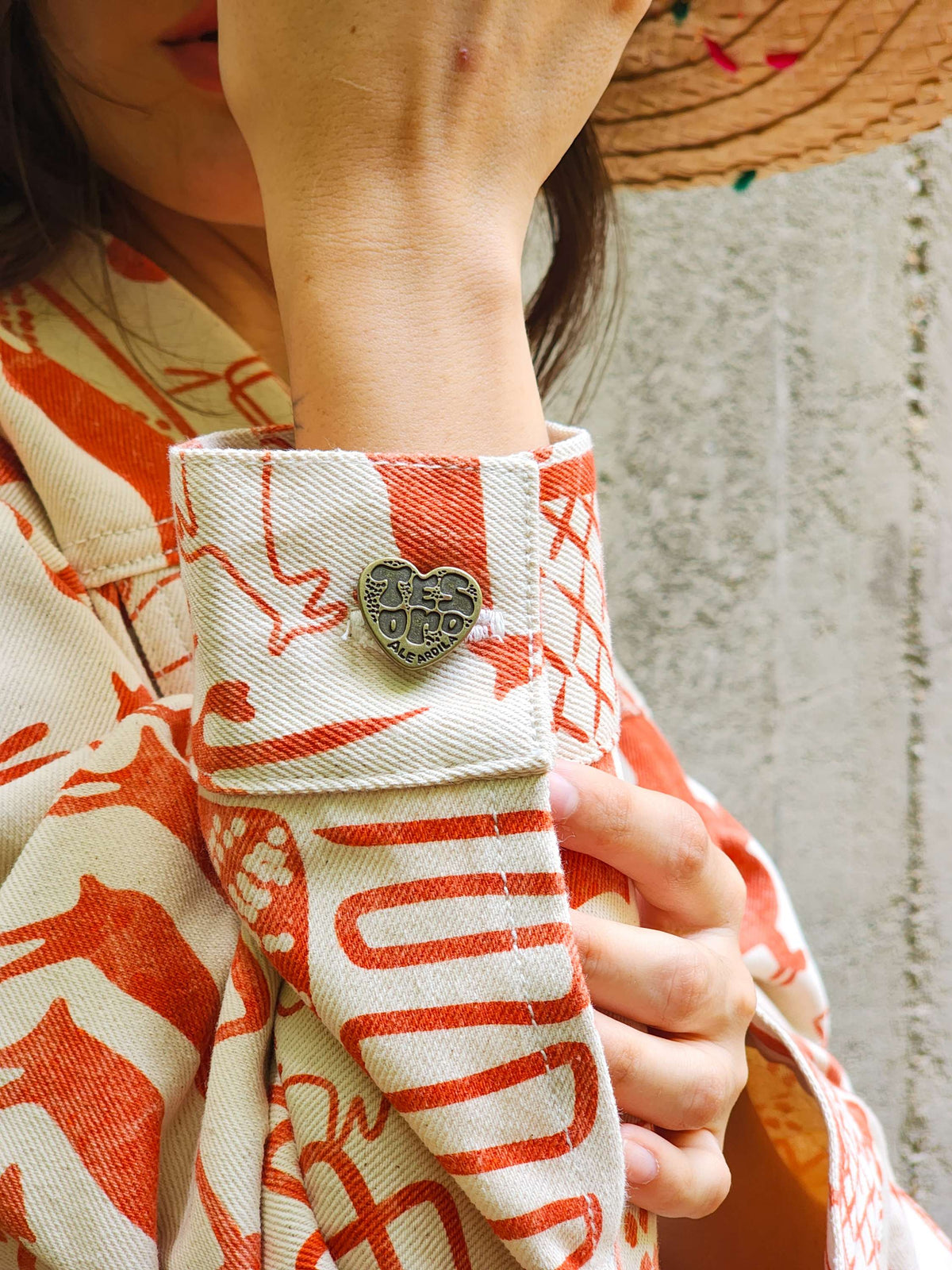 Chaqueta Denim Rupestre – print arte rupestre Chiribiquete