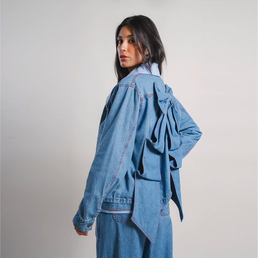 Chaqueta Denim Moño – Ale Ardila Studios